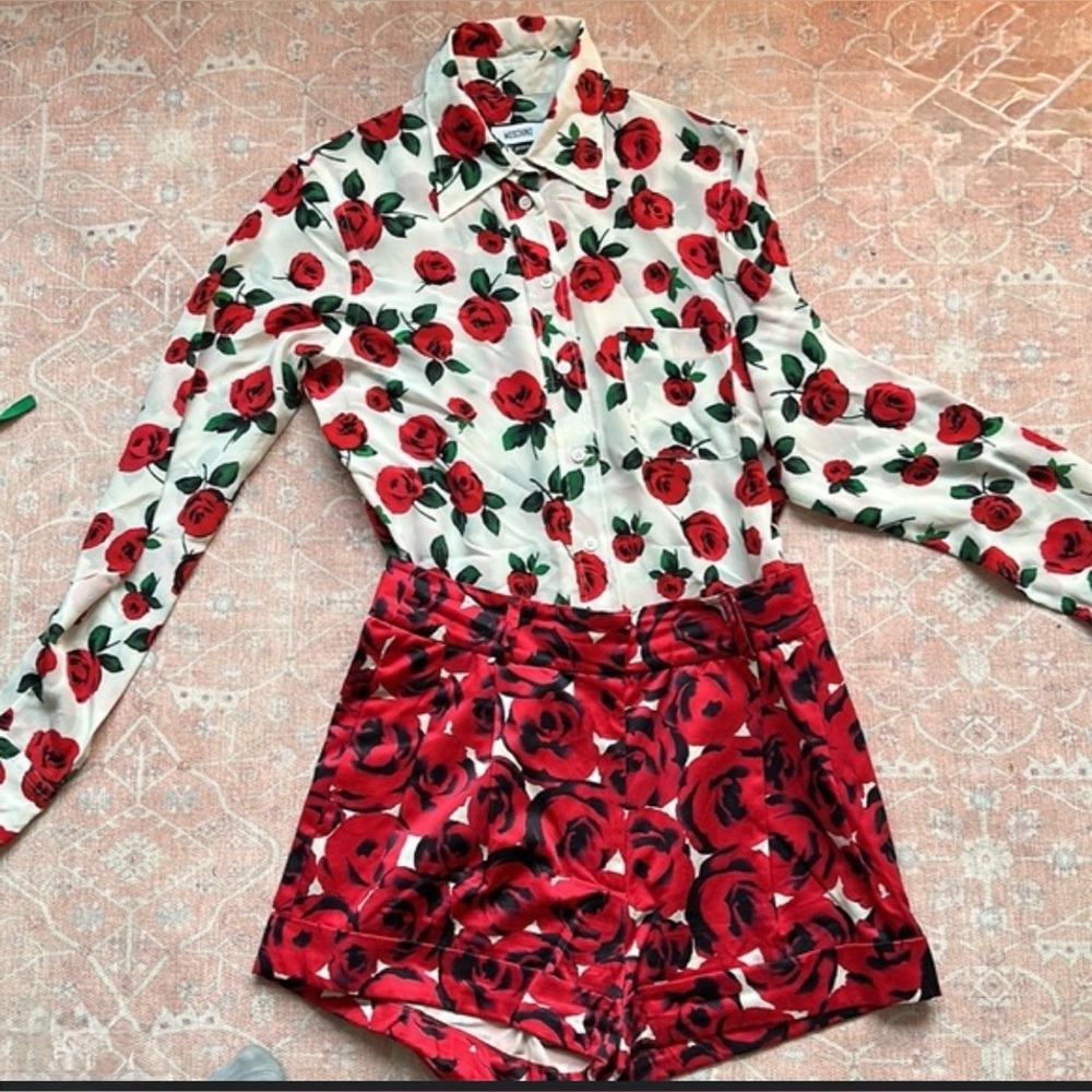 Moschino Rose jumpsuit 30 Years Anniversary edition